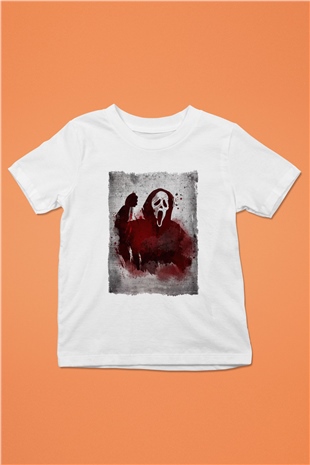 Scream Beyaz Unisex Çocuk Tişört