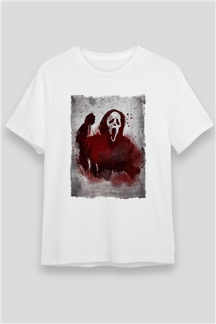 Scream Beyaz Unisex Tişört T-Shirt