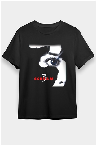 Scream Siyah Unisex Tişört T-Shirt