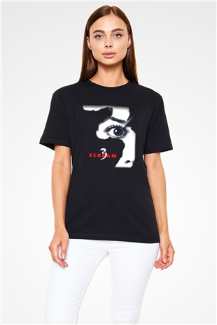 Scream Siyah Unisex Tişört T-Shirt