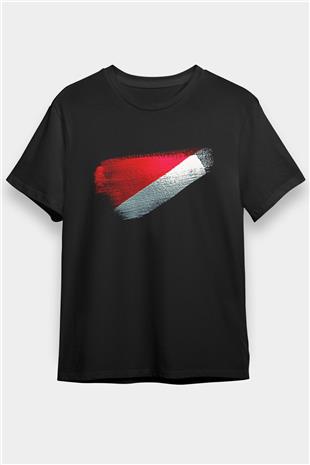 Sealand Prensliği - Principality Sealand Bayrağı Baskılı Unisex Siyah Tişört