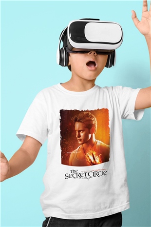 Secret Circle Beyaz Unisex Çocuk Tişört