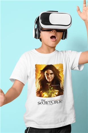Secret Circle Beyaz Unisex Çocuk Tişört