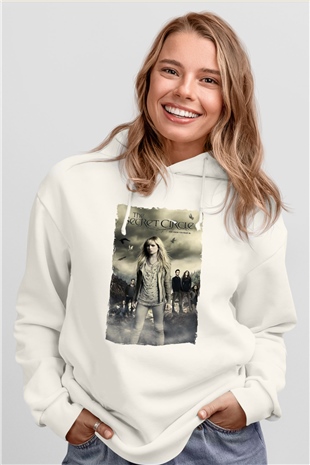 Secret Circle Beyaz Unisex Hoodie
