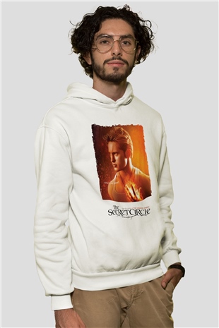 Secret Circle Beyaz Unisex Hoodie