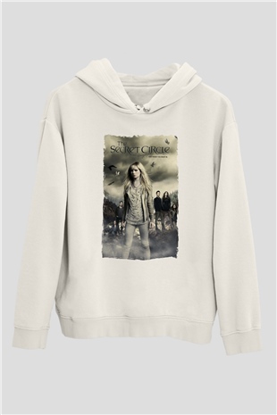 Secret Circle Beyaz Unisex Hoodie