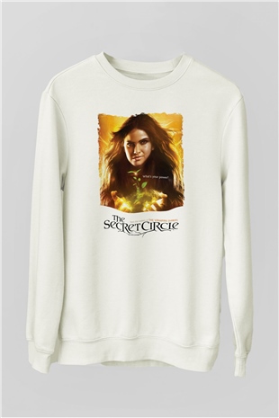 Secret Circle Beyaz Unisex Sweatshirt