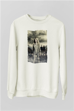 Secret Circle Beyaz Unisex Sweatshirt