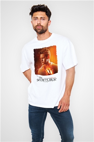 Secret Circle Beyaz Oversize Tişört Oversize T-shirt