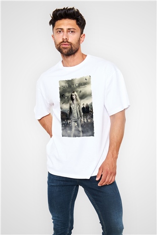 Secret Circle Beyaz Oversize Tişört Oversize T-shirt