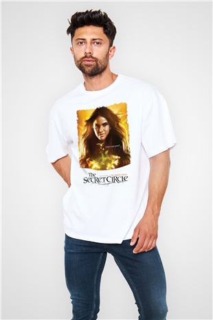 Secret Circle Beyaz Oversize Tişört Oversize T-shirt