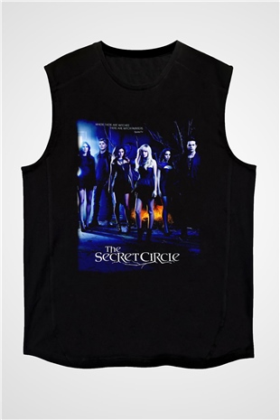 Secret Circle Siyah Unisex Kolsuz Tişört
