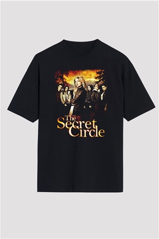 Secret Circle Siyah Oversize Tişört Oversize T-shirt