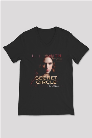 Secret Circle Siyah Unisex V Yaka Tişört