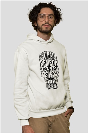 Seether Beyaz Unisex Hoodie
