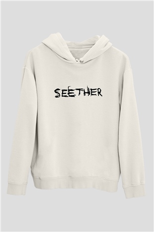 Seether Beyaz Unisex Hoodie