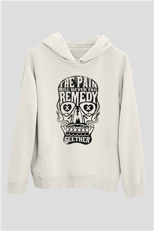 Seether Beyaz Unisex Hoodie
