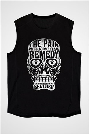 Seether Siyah Unisex Kolsuz Tişört