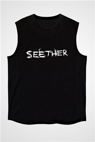 Seether Siyah Unisex Kolsuz Tişört