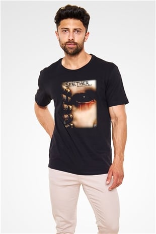 Seether Siyah Unisex Tişört T-Shirt - TişörtFabrikası