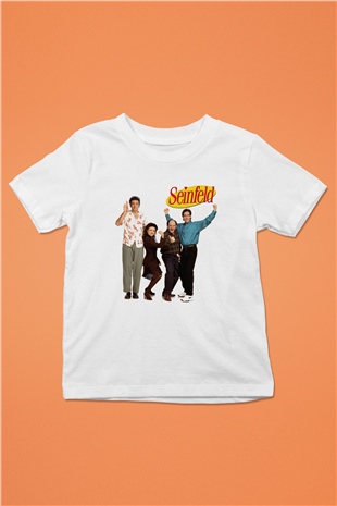 Seinfeld Baskılı Beyaz Unisex Çocuk Tişört