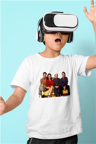 Seinfeld Baskılı Beyaz Unisex Çocuk Tişört