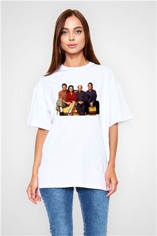 Seinfeld Beyaz Unisex Oversize Tişört T-Shirt