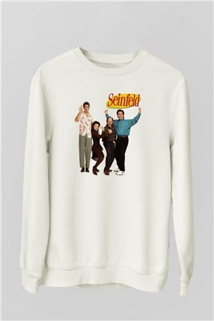 Seinfeld Beyaz Unisex Sweatshirt