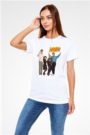 Seinfeld Beyaz Unisex Tişört T-Shirt