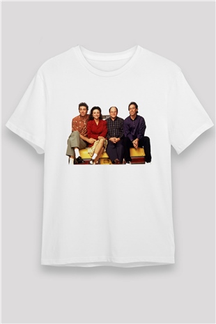Seinfeld Beyaz Unisex Tişört T-Shirt
