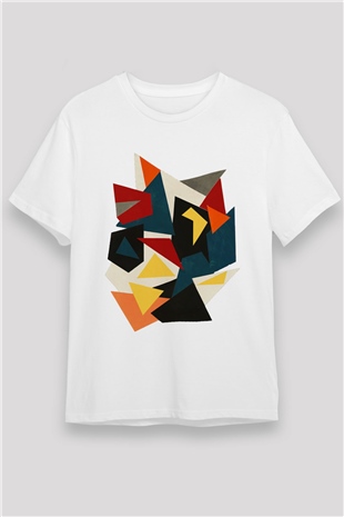 Şekil Beyaz Unisex Tişört T-Shirt - TişörtFabrikası