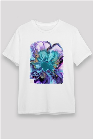 Şekil Beyaz Unisex Tişört T-Shirt - TişörtFabrikası