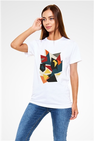 Şekil Beyaz Unisex Tişört T-Shirt - TişörtFabrikası