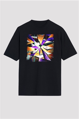 Şekil Siyah Oversize Tişört Oversize T-shirt - TişörtFabrikası