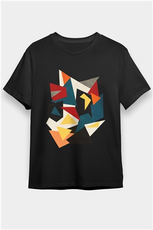 Şekil Siyah Unisex Tişört T-Shirt - TişörtFabrikası