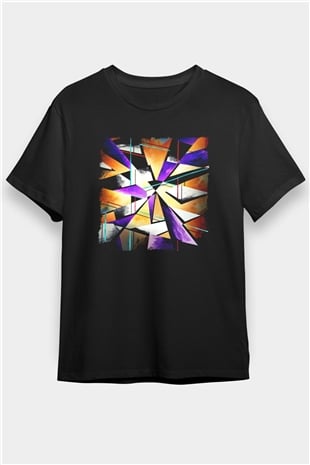 Şekil Siyah Unisex Tişört T-Shirt - TişörtFabrikası
