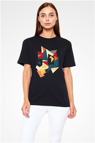 Şekil Siyah Unisex Tişört T-Shirt - TişörtFabrikası