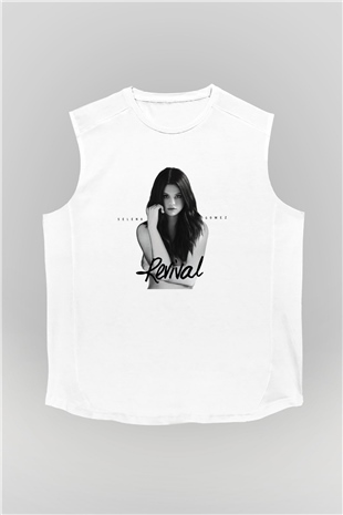 Selena Gomez Beyaz Unisex Kolsuz Tişört