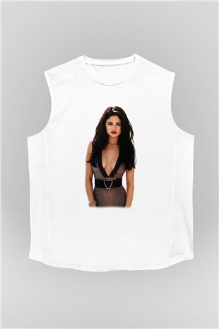 Selena Gomez Beyaz Unisex Kolsuz Tişört