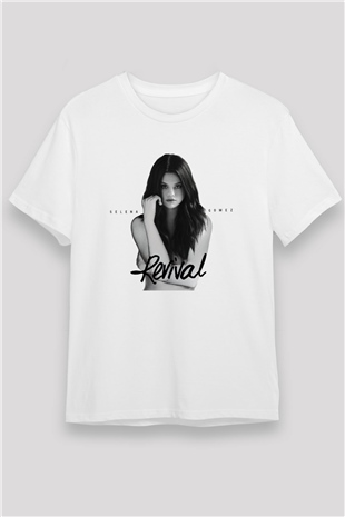 Selena Gomez Beyaz Unisex Tişört T-Shirt - TişörtFabrikası