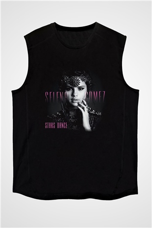Selena Gomez Siyah Unisex Kolsuz Tişört