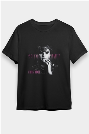 Selena Gomez Siyah Unisex Tişört T-Shirt - TişörtFabrikası