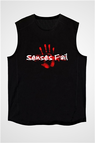 Senses Fail Siyah Unisex Kolsuz Tişört