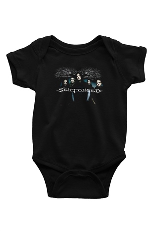Sentenced Baskılı Unisex Siyah Bebek Body - Zıbın