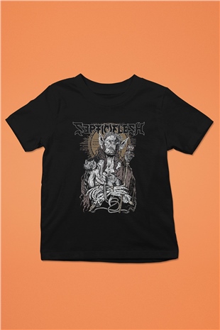 Septicflesh Baskılı Unisex Siyah Çocuk Tişört - Tshirt