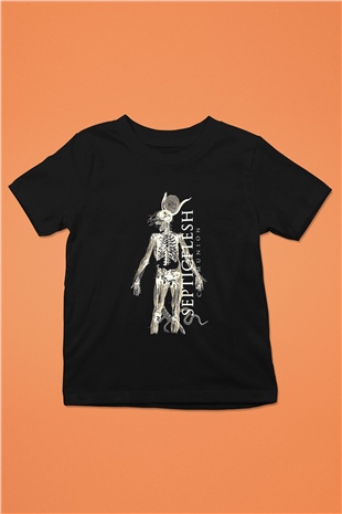 Septicflesh Baskılı Unisex Siyah Çocuk Tişört - Tshirt
