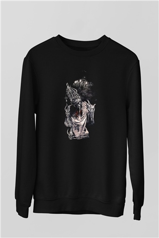Septicflesh Baskılı Unisex Siyah Sweatshirt
