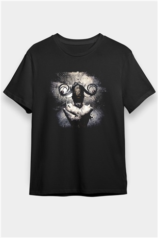 Septicflesh Baskılı Unisex Siyah Tişört - Tshirt