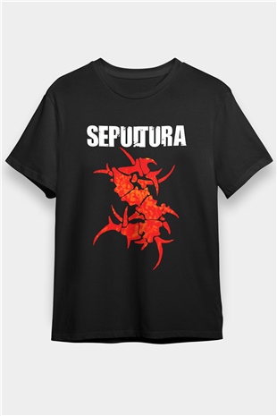Sepultura Siyah Unisex Tişört T-Shirt - TişörtFabrikası