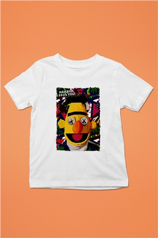 Sesame Street Susam Sokağı Beyaz Unisex  Çocuk Tişört
